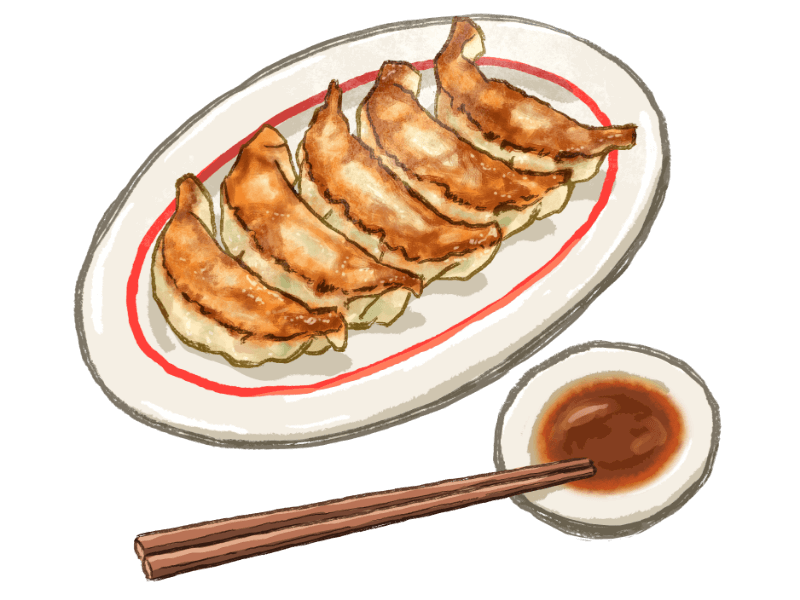 今日のめし 餃子と焼鮭 天原料作のブログ